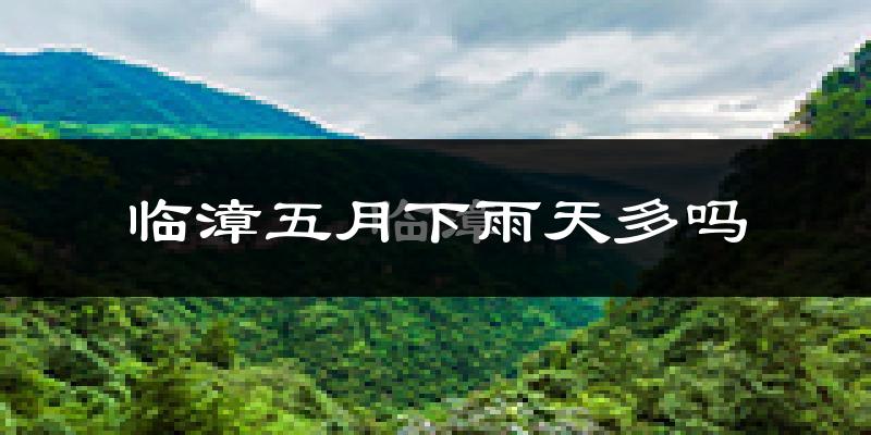 临漳五月下雨天多吗?临漳5月份降雨量多少?